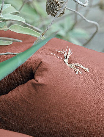 Chemin de lit coton lavé HONO DÉCO