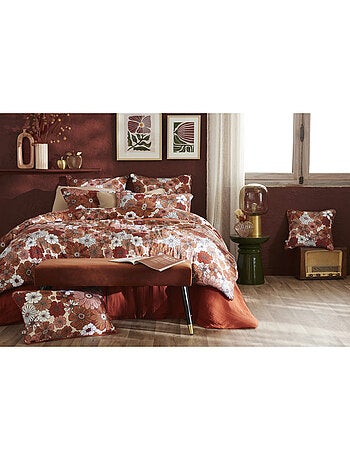 Chemin de lit & Edredon - L'effet papillon - 100% gaze de coton 125 gr/m²