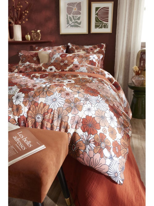 Chemin de lit & Edredon - L'effet papillon - 100% gaze de coton 125 gr/m² - Kiabi