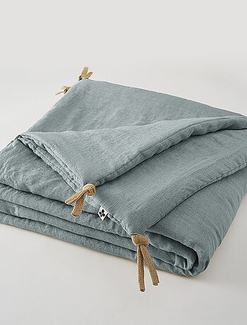 Chemin de lit & Edredon - L'effet papillon - 100% Lin lavé