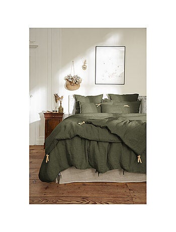 Chemin de lit & Edredon - L'effet papillon - 100% Lin lavé