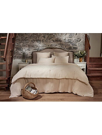 Chemin de lit & Edredon - L'effet papillon - 100% Quadruple gaze de coton 220 gr/m²