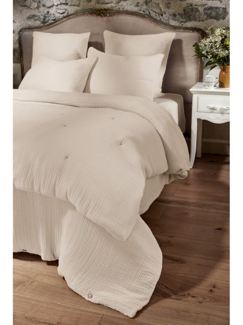 Chemin de lit & Edredon - L'effet papillon - 100% Quadruple gaze de coton 220 gr/m² - Kiabi