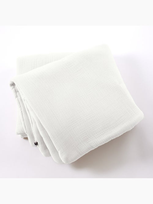Chemin de lit & Edredon - L'effet papillon - 100% Quadruple gaze de coton 220 gr/m² - Kiabi