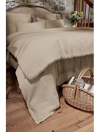 Chemin de lit & Edredon - L'effet papillon - 100% Quadruple gaze de coton 220 gr/m²