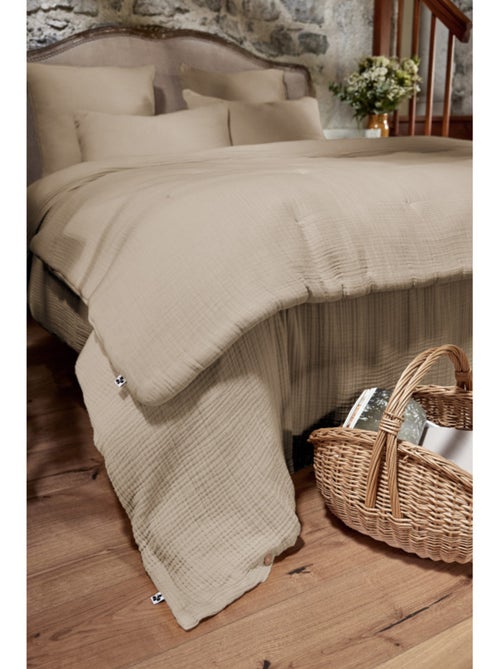 Chemin de lit & Edredon - L'effet papillon - 100% Quadruple gaze de coton 220 gr/m² - Kiabi