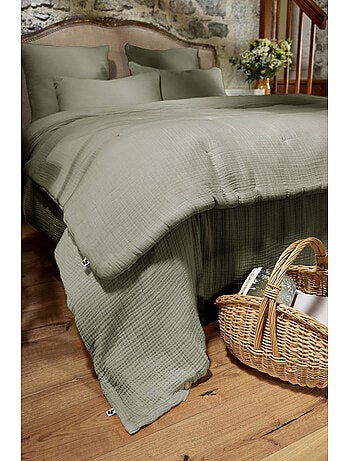 Chemin de lit & Edredon - L'effet papillon - 100% Quadruple gaze de coton 220 gr/m²