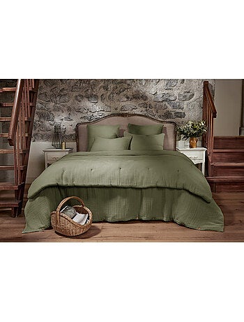 Chemin de lit & Edredon - L'effet papillon - 100% Quadruple gaze de coton 220 gr/m²