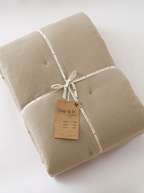 Chemin de lit & Edredon - L'effet papillon - Gaze De Coton - Kiabi