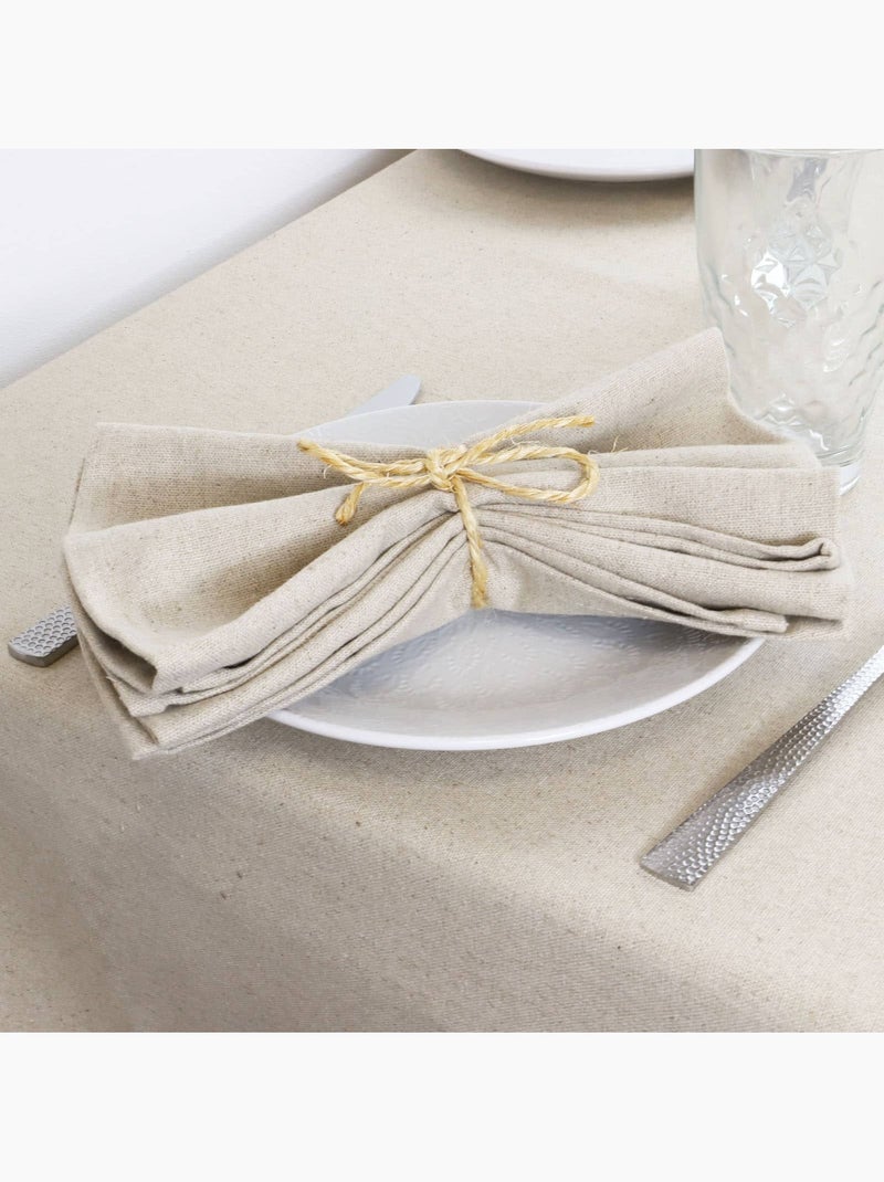 Chemin de table 100% Lin LINELLE Beige - Kiabi