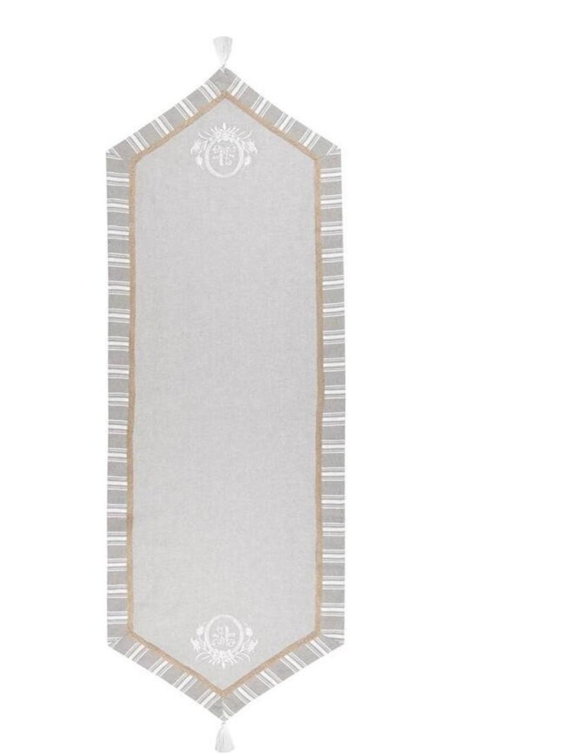 Chemin de table 45x150 cm Adelaïde naturel Beige - Kiabi