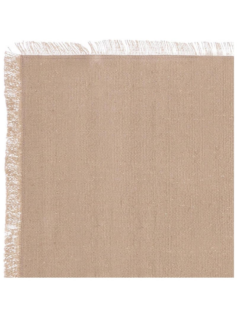 Chemin de table à franges Beige - Kiabi