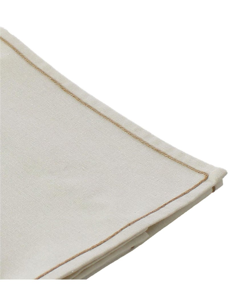 Chemin de table avec feston en jute Ecru - Kiabi