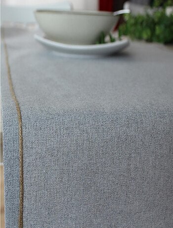 Chemin de table avec feston en jute