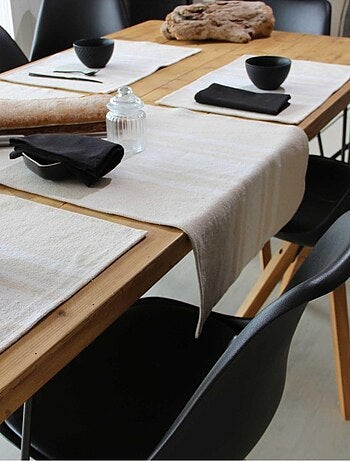 Chemin de table coton épais Rustique