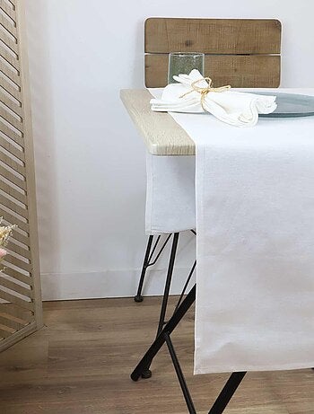 Chemin de table coton lin METIS