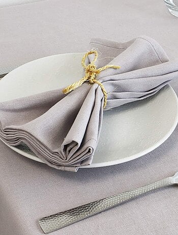 Chemin de table coton lin METIS