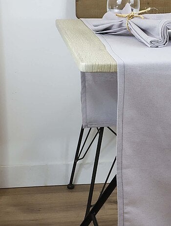 Chemin de table coton lin METIS