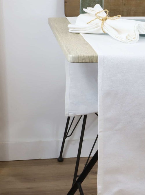 Chemin de table coton lin METIS - Kiabi