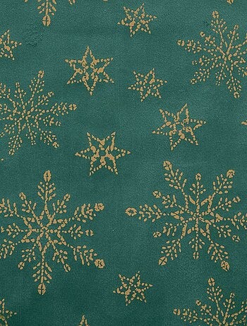 Chemin de table de Noël imprimé flocon