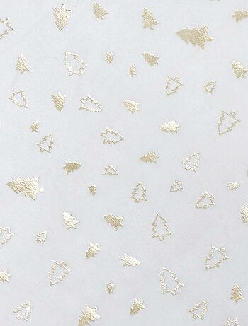 Chemin de table de Noël Sapin effet velours