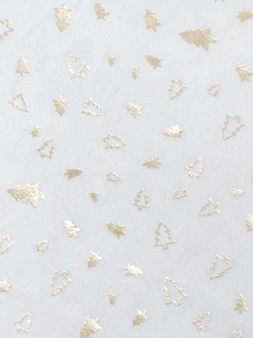 Chemin de table de Noël Sapin effet velours - Kiabi