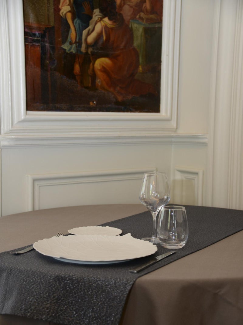 Chemin de table Etincelle gris anthracite - Kiabi