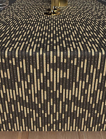 Chemin de table festif imprimé GOLD, par Soleil d'Ocre