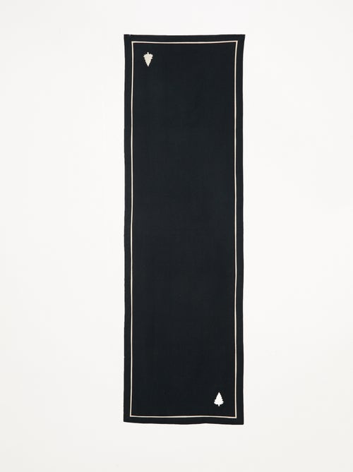 Chemin de table imprimé Noël en coton 36x180 cm - Kiabi