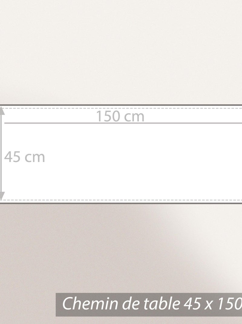 Chemin de table LOUNGE Jacquard Blanc - Kiabi