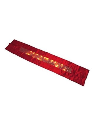Chemin de table lumineux LED 28 x 140 cm Chaleureux rouge