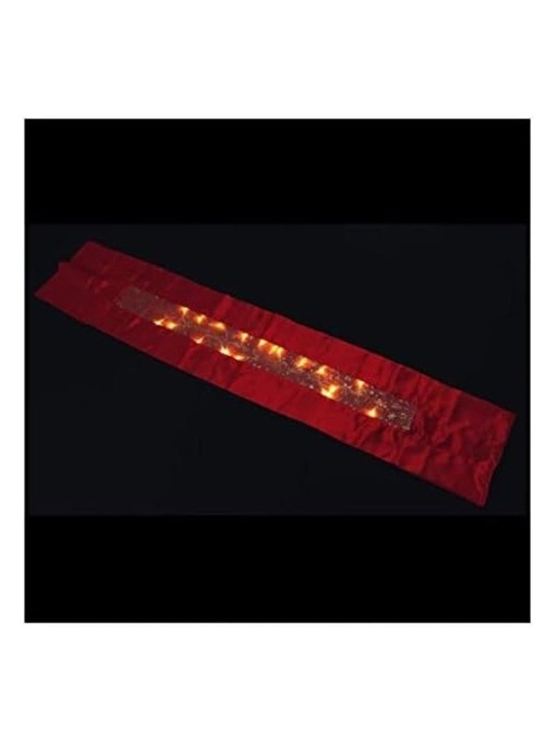 Chemin de table lumineux LED Chaleureux Rouge - Kiabi