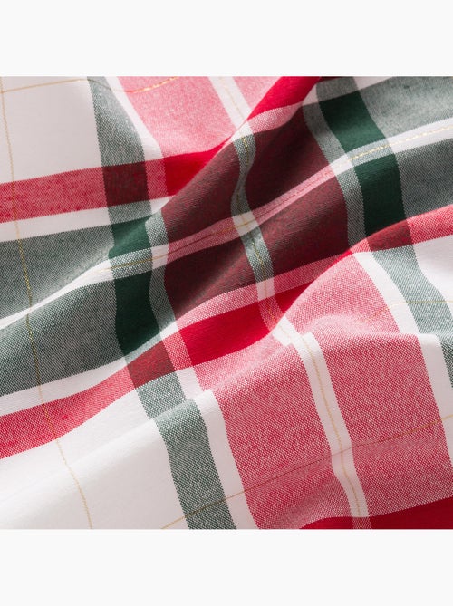 Chemin de table noël tartan tissé, fil doré, coton - gamusi. - Kiabi Chemin de table noël tartan tissé, fil doré, coton - gamusi. - Kiabi