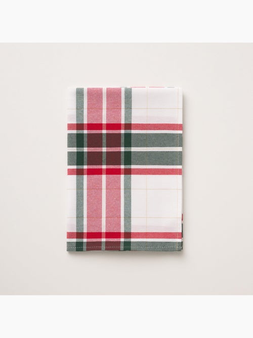 Chemin de table noël tartan tissé, fil doré, coton - gamusi. - Kiabi Chemin de table noël tartan tissé, fil doré, coton - gamusi. - Kiabi
