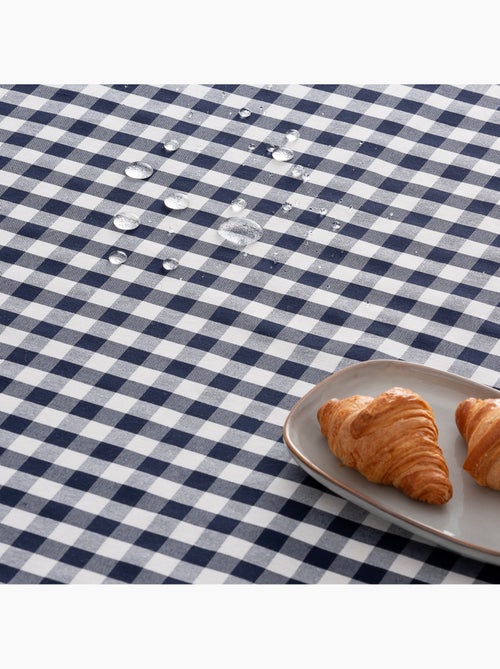 Chemin de table rectangulaire en coton à carreaux vichy, résistant à l'eau - gamusi. - Kiabi