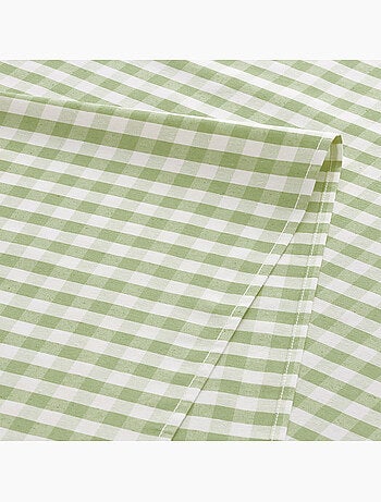 Chemin de table rectangulaire en coton à carreaux vichy, résistant à l'eau - gamusi.