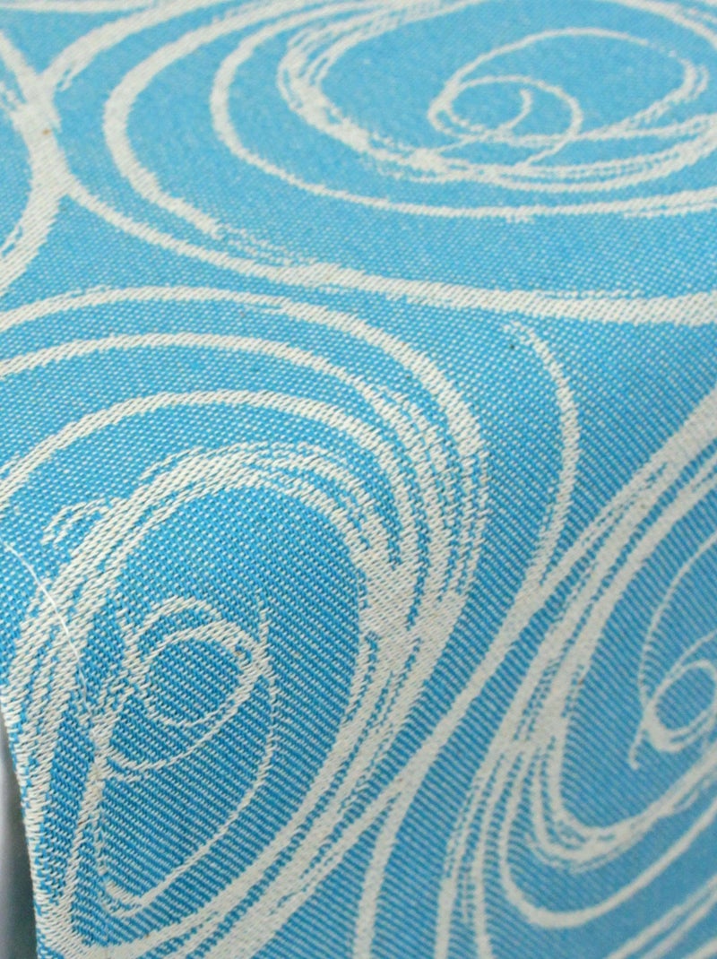 Chemin de table SPIRALE Jacquard Bleu - Kiabi