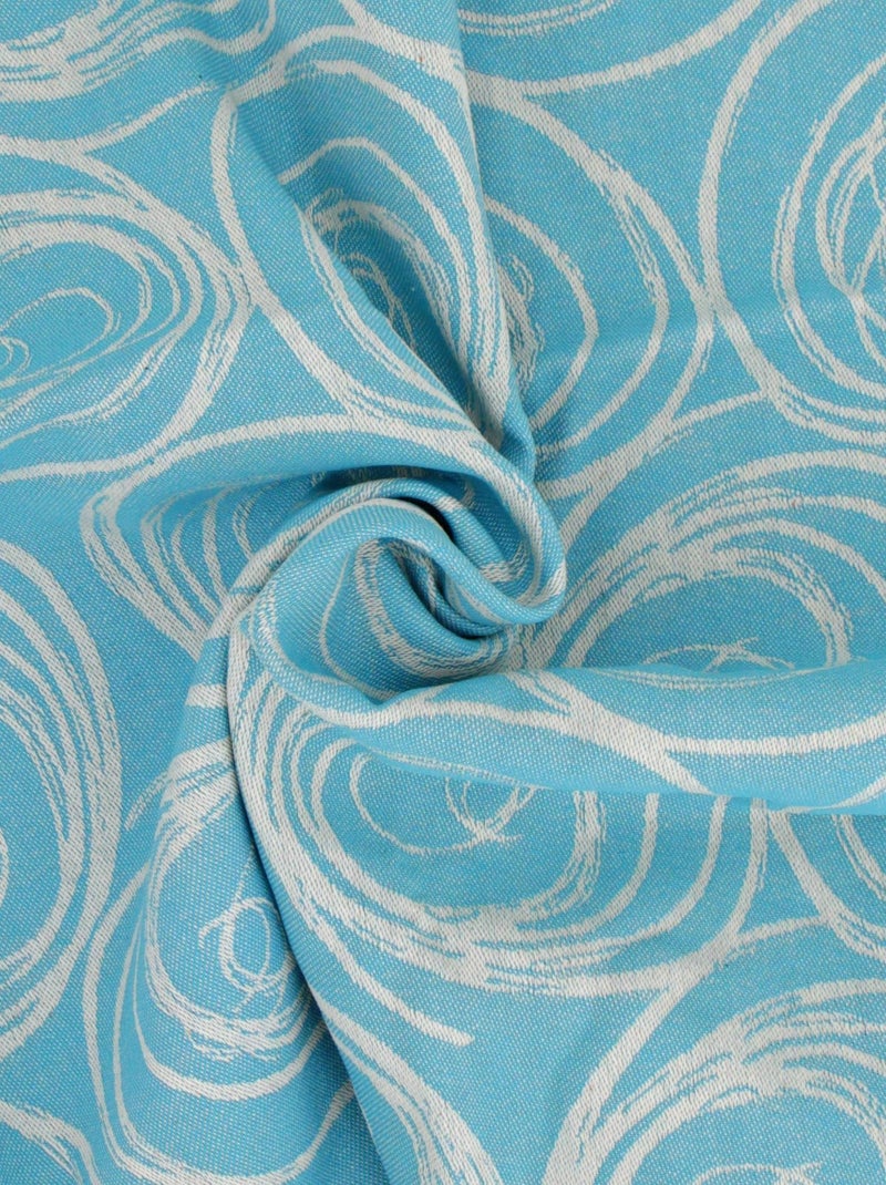 Chemin de table SPIRALE Jacquard Bleu - Kiabi