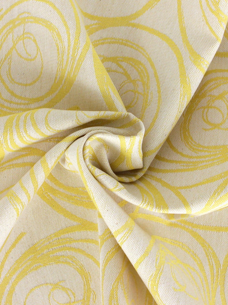 Chemin de table SPIRALE Jacquard Jaune - Kiabi