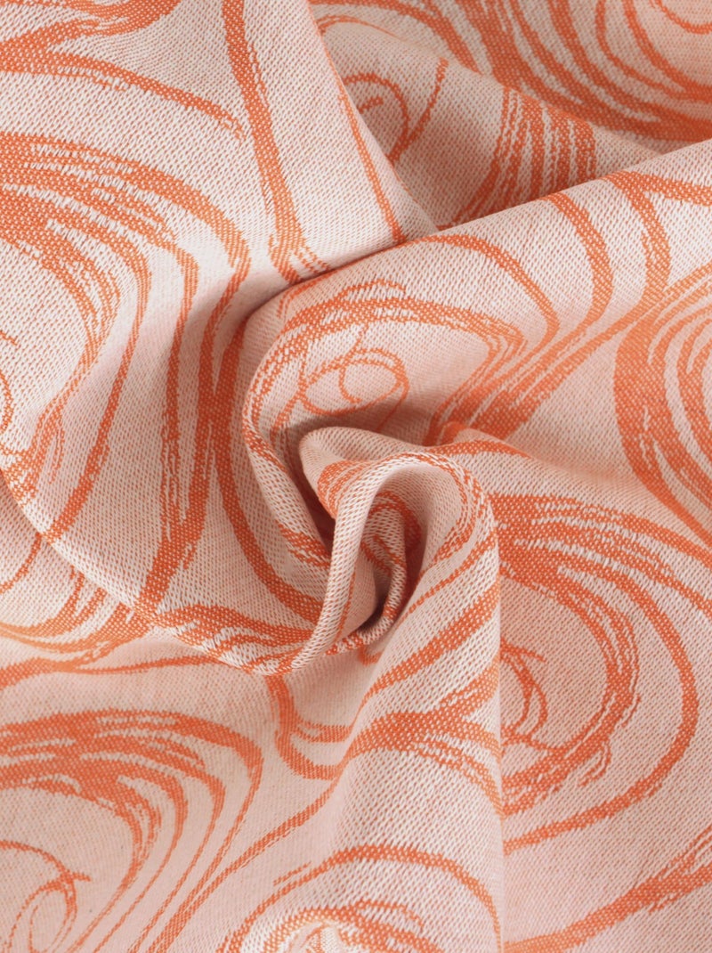 Chemin de table SPIRALE Jacquard Orange - Kiabi