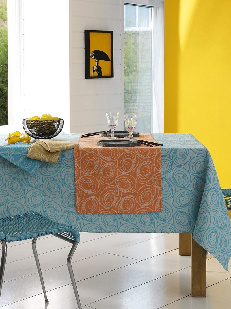 Chemin de table spirale Jaune - Kiabi