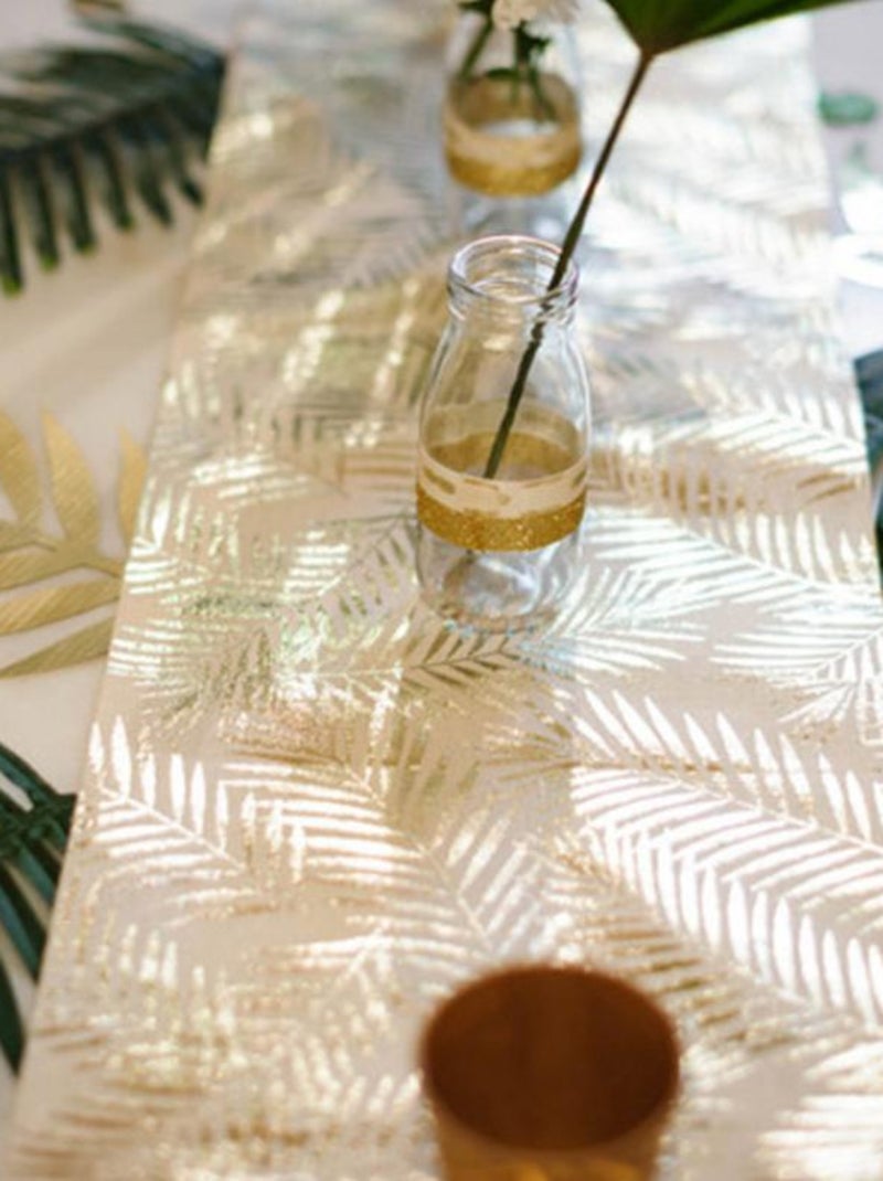 Chemin de table Tropi Chic palmier Doré/or - Kiabi