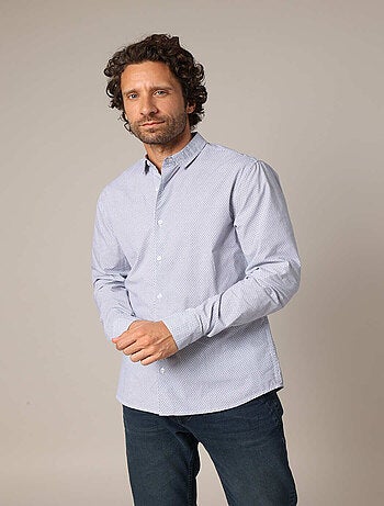 Chemise 100% coton avec imprimé géométrique régulier.
'Deeluxe'