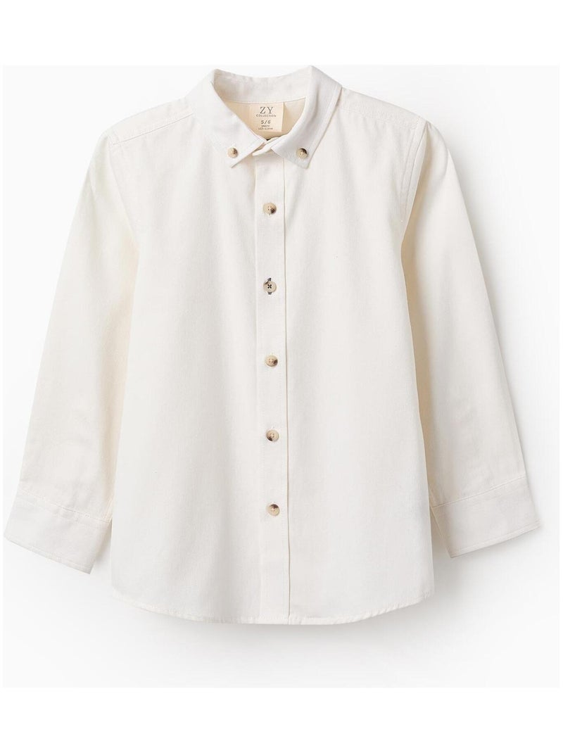 Chemise 100% coton, doux ISTANBUL Blanc - Kiabi