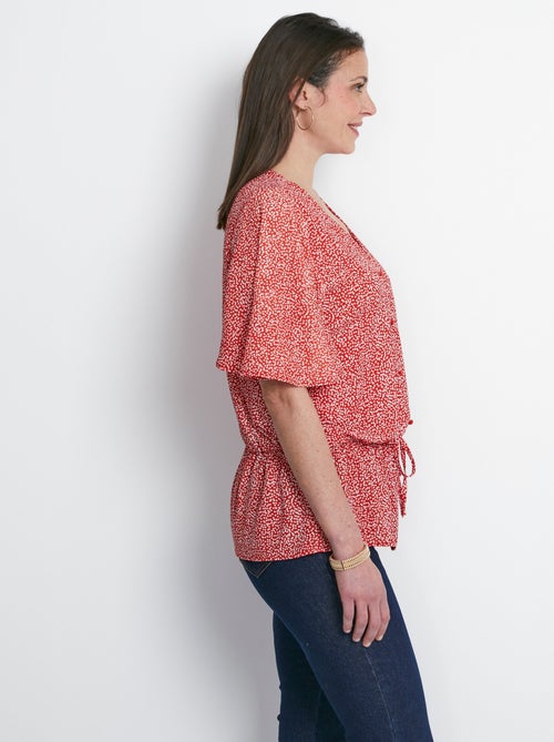 Chemise à basque imprimé pois - Afibel - Kiabi