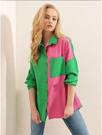 Chemise à blocs de couleurs bdart