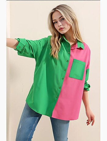 Chemise à blocs de couleurs bdart