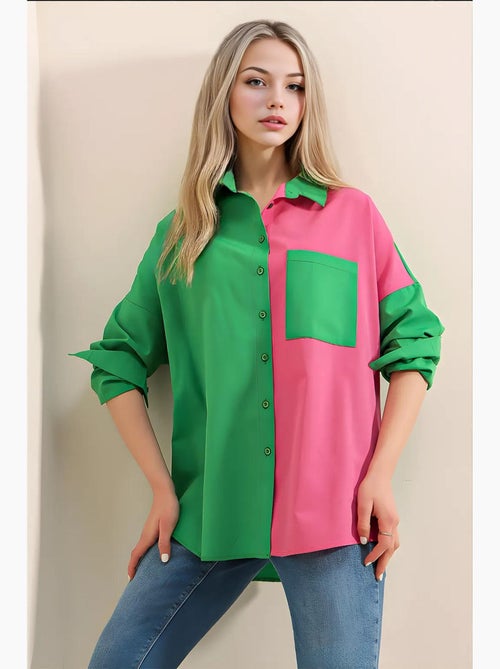 Chemise à blocs de couleurs bdart - Kiabi Chemise à blocs de couleurs bdart - Kiabi