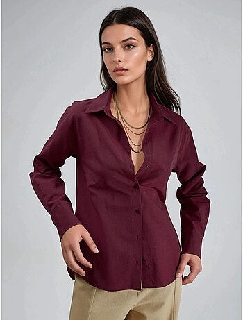Chemise à boutons, coupe décontractée, col chemise busem