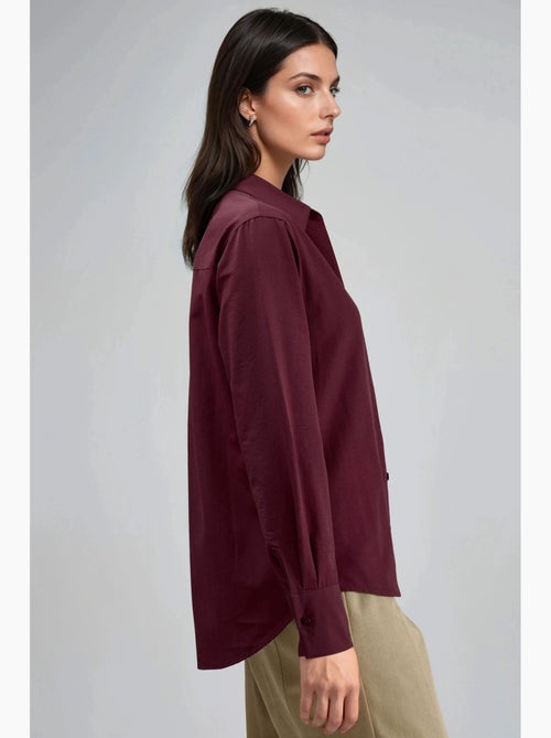 Chemise à boutons, coupe décontractée, col chemise busem - Kiabi Chemise à boutons, coupe décontractée, col chemise busem - Kiabi